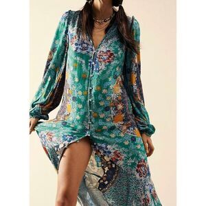 NWT Free People Marais Printed Midi Dress Size XS,,,